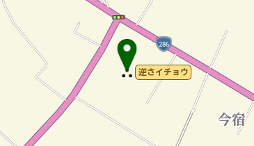 逆さイチョウの地図画像