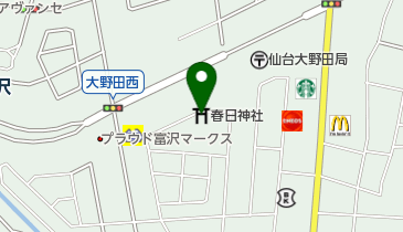 春日神社の地図画像