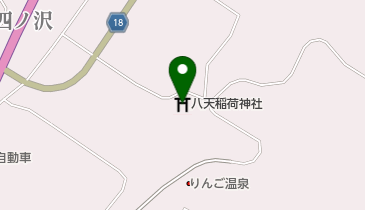 八天稲荷神社の地図画像