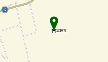 雷神社の地図画像