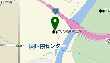 中ノ瀬運動広場の地図画像