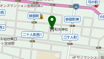 和光神社の地図画像