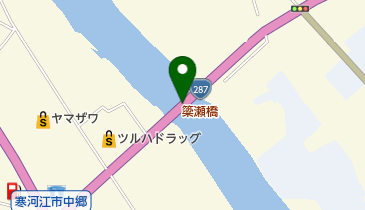 簗瀬橋の地図画像