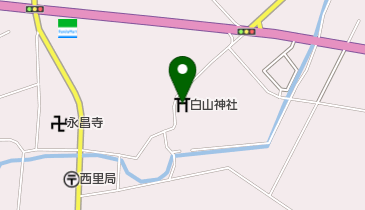 白山神社の地図画像