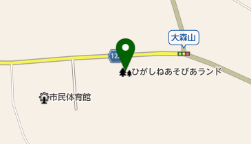 ひがしねあそびあランドの地図画像