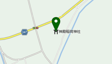 神殿稲荷神社の地図画像