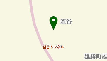 釜谷峠の地図画像