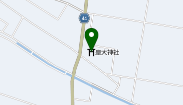 皇大神社の地図画像