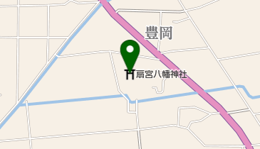 扇宮八幡神社の地図画像