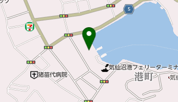 港ふれあい公園の地図画像