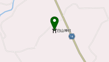 白山神社の地図画像