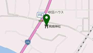 飛鳥神社の地図画像