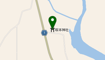 坂本神社の地図画像