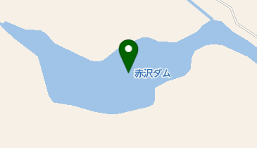 赤沢ダムの地図画像