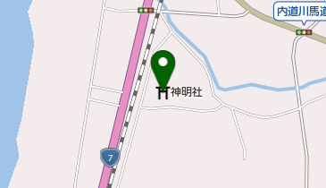 神明社の地図画像