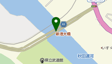 新港大橋の地図画像