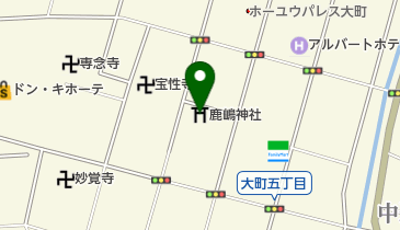 鹿嶋神社の地図画像