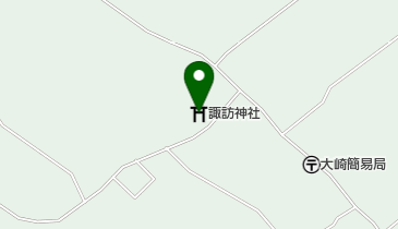 諏訪神社の地図画像