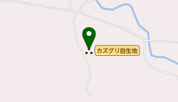 カズグリ自生地の地図画像