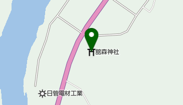 舘森神社の地図画像
