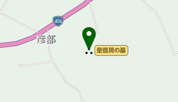 是信房の墓の地図画像