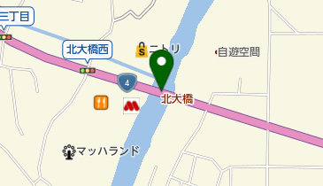 北大橋の地図画像