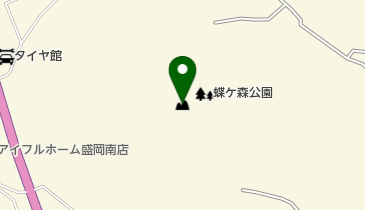 蝶ケ森山の地図画像