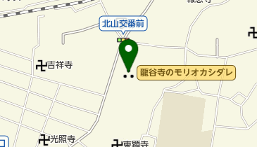 龍谷寺のモリオカシダレの地図画像