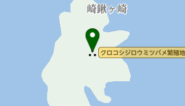 クロコシジロウミツバメ繁殖地の地図画像