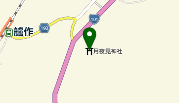 月夜見神社の地図画像