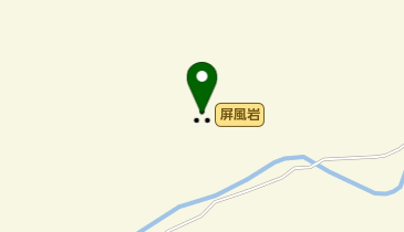 屏風岩の地図画像