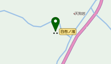 白布ノ滝の地図画像