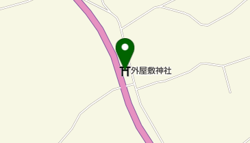外屋敷神社の地図画像