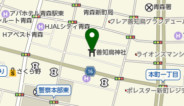 善知鳥神社の地図画像