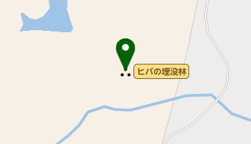 ヒバの埋没林の地図画像
