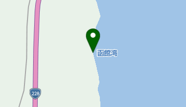 函館湾の地図画像