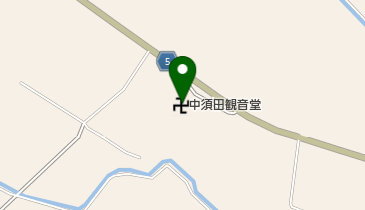 中須田観音堂の地図画像