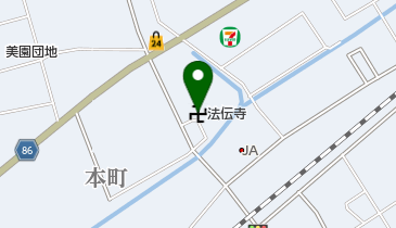 法伝寺の地図画像
