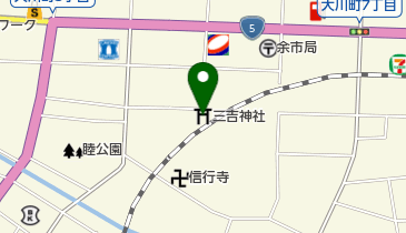 三吉神社の地図画像