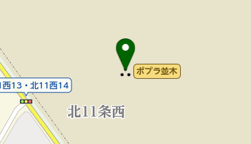 ポプラ並木の地図画像