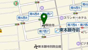 歸命寺の地図画像