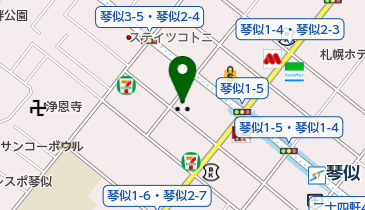 琴似屯田兵村兵屋跡の地図画像