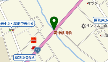 野津幌川橋の地図画像