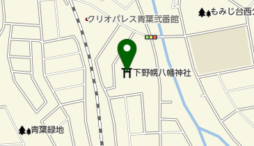 下野幌八幡神社の地図画像
