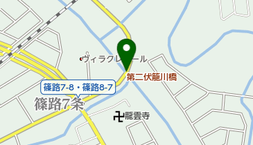 第二伏籠川橋の地図画像