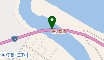 新江別橋の地図画像