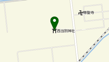 西当別神社の地図画像