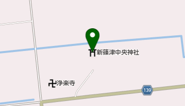 新篠津中央神社の地図画像