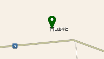 白山神社の地図画像