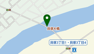 貝塚大橋の地図画像